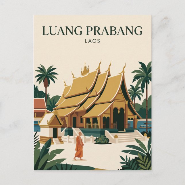 Luang Prabang Laos Postcard (Front)