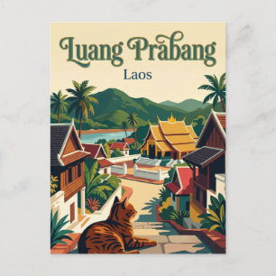Luang Prabang Laos Postcard