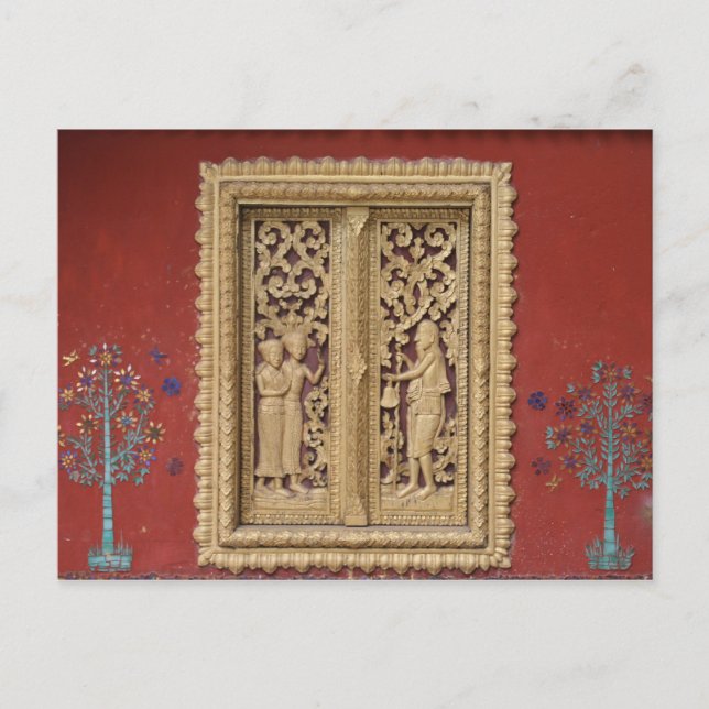 luang red gold window postcard (Front)