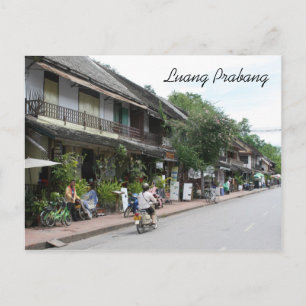 luang street postcard