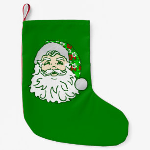 luau christmas hawaiian santa claus small christmas stocking