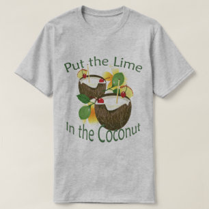 Luau Coconut Drink Lime Party T-shirt