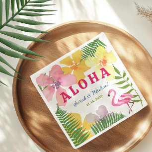 Luau Engagement Party Tropical Napkin