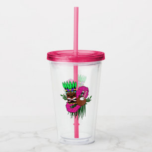 Luau Party Design Acrylic Tumbler