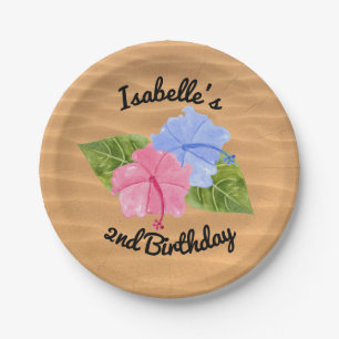 Luau Party Personalised Plates