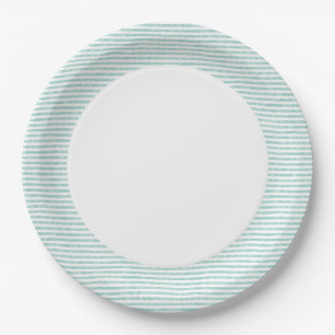 Luau Plates Green Stripe