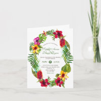 Luau Radiant Tropical Floral Wreath Wedding
