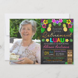 Luau Retirement Invitation