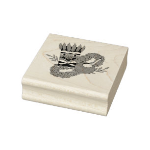 Luau Theme Rubber Stamp