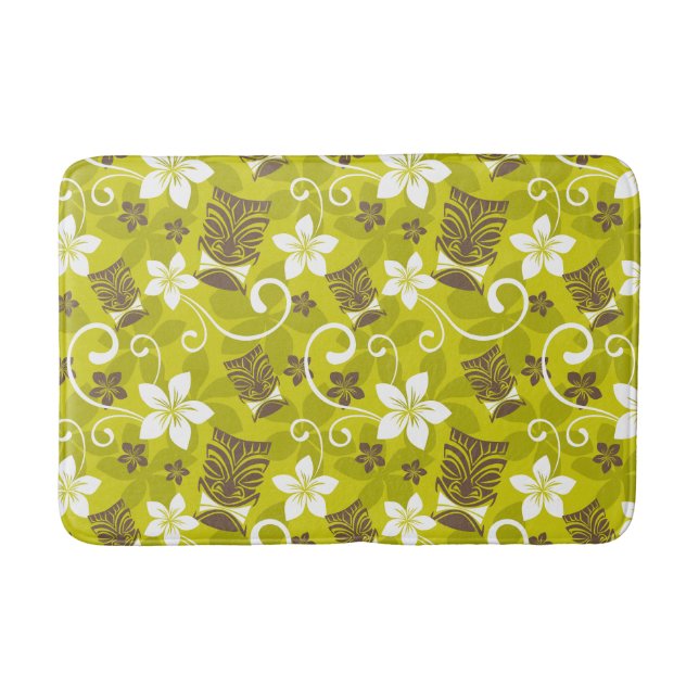LUAU TIKI PATTERN  BATH MAT (Front)