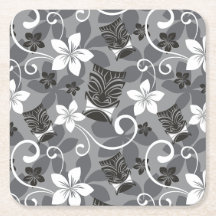 LUAU TIKI PATTERN (CHARCOAL)