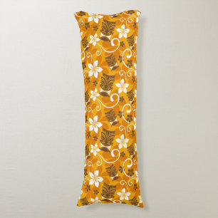 LUAU TIKI PATTERN (ORANGE) BODY CUSHION