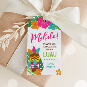Luau Tropical Tiki Favour Gift Tag