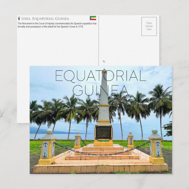 Luba, Equatorial Guinea Travel Postcard (Front/Back)