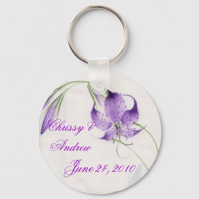 LUBA  Wedding Coordinate Wedding Favour Key Chain (Front)