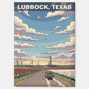 Lubbock Texas Travel Magnet