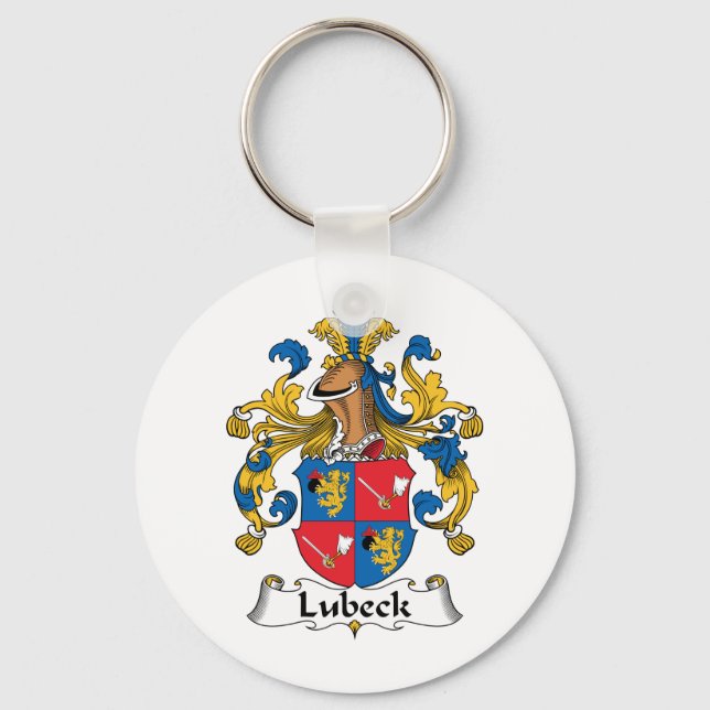 Lubeck Family Crest Key Ring (Front)