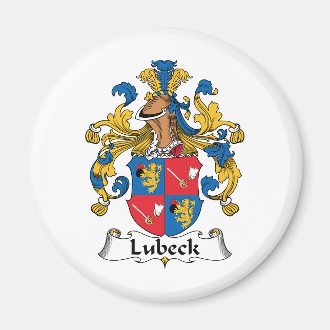 Lubeck Family Crest Magnet (Front)
