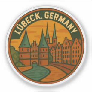 Lübeck Germany Holstentor Art