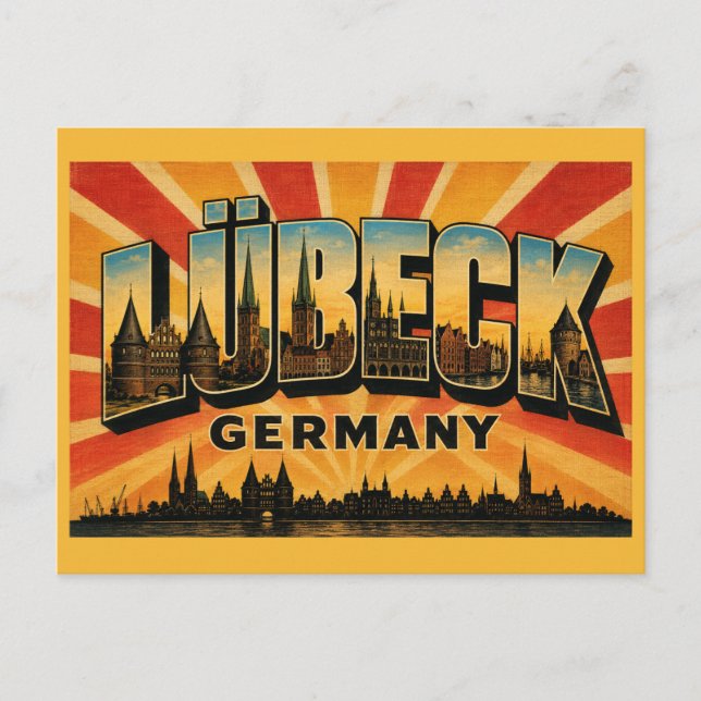 Lübeck Germany Holstentor Postcard (Front)