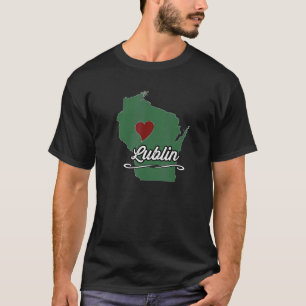 LUBLIN Wisconsin WI USA City State Souvenir T-Shirt