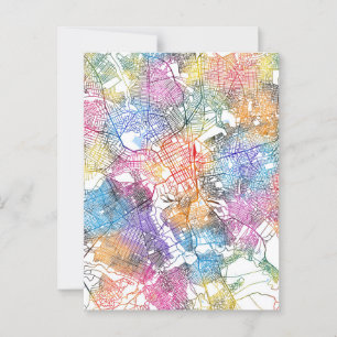 Lubumbashi DR Congo City Map Postcard