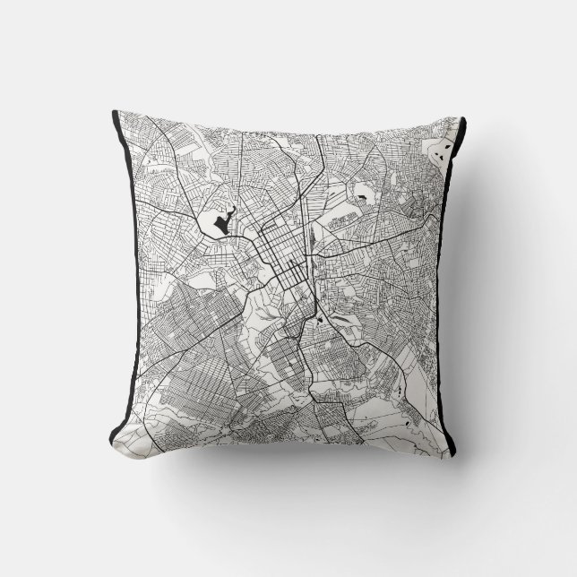 Lubumbashi DR Congo Map Cushion (Front)