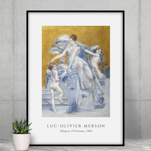 Luc-Olivier Merson - Allegory of Fortune (1896) Poster (Creator Uploaded)