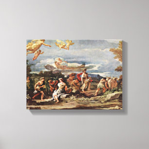 Luca Giordano - Vertumnus and Pomona Canvas Print