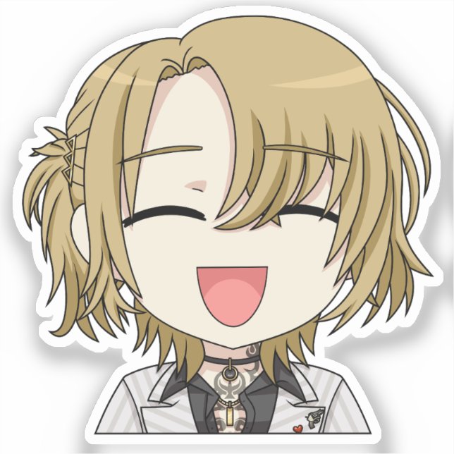 Luca Kaneshiro Smiling Chibi Sticker (Front)