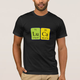 Luca periodic table name shirt