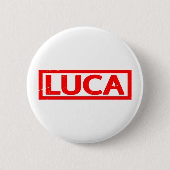 Luca Stamp 6 Cm Round Badge (Front)