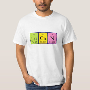 Lucan periodic table name shirt