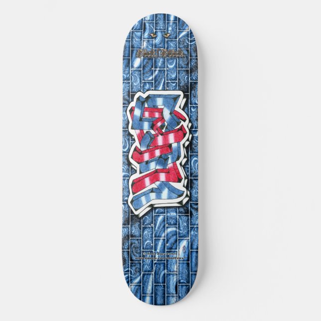 Lucas 03 ~ Custom Graffiti Art Pro Skateboard (Front)