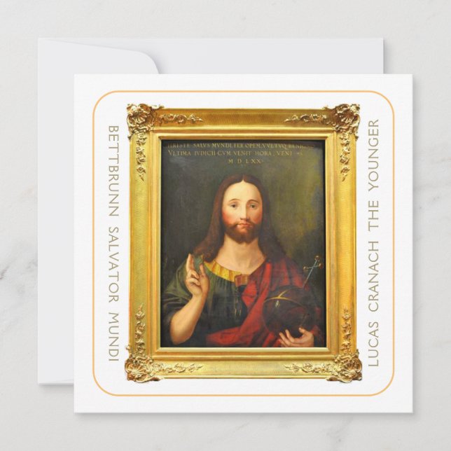 Lucas Cranach the Younger Salvator Mundi Hi-Def   (Front)