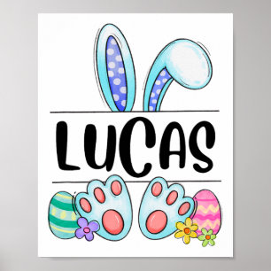 Lucas Easter Bunny Poster