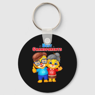Lucas Family _ Grandma And Grandpa, The Best Grand Key Ring