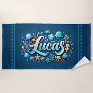Lucas Ocean Adventure Beach Towel