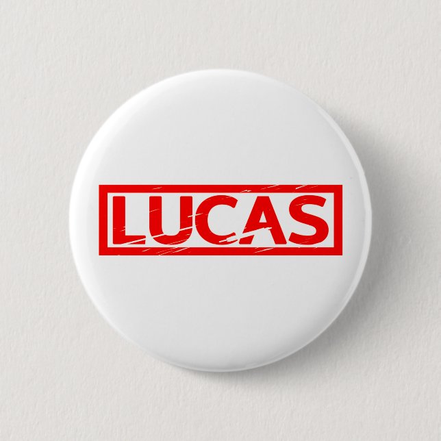Lucas Stamp 6 Cm Round Badge (Front)