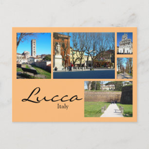 Lucca Collage Postcard