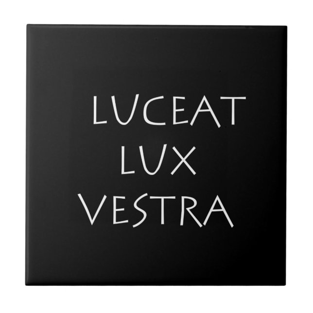 Luceat lux vestra tile (Front)