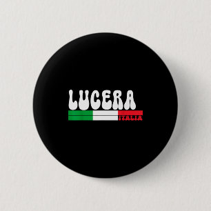 Lucera City Italia Vintage Italy Flag For Travel L 6 Cm Round Badge