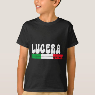 Lucera City Italia Vintage Italy Flag For Travel L T-Shirt