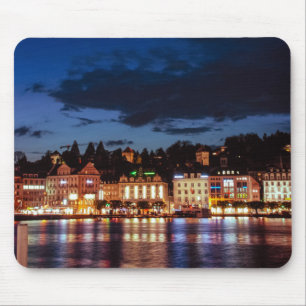 Lucerne by night mouse pad