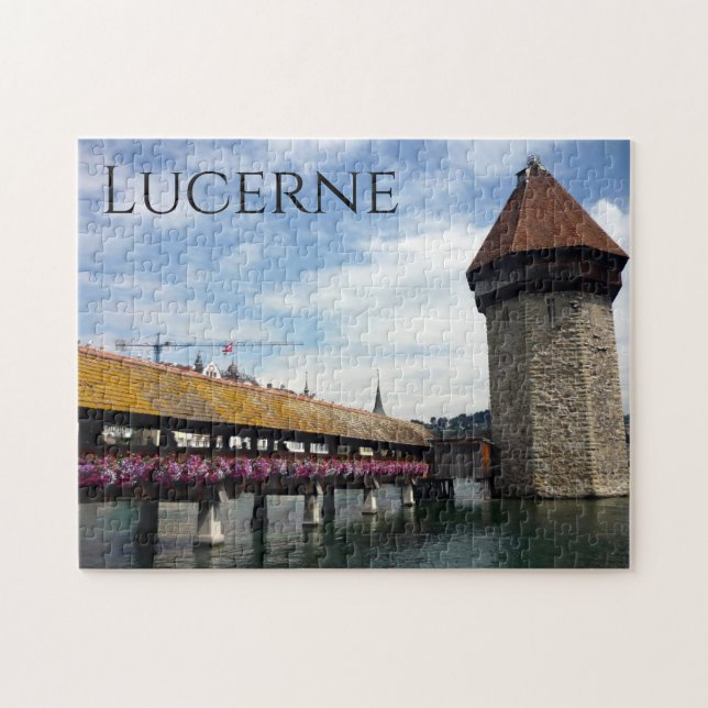 lucerne chapel bridge jigsaw puzzle (Horizontal)