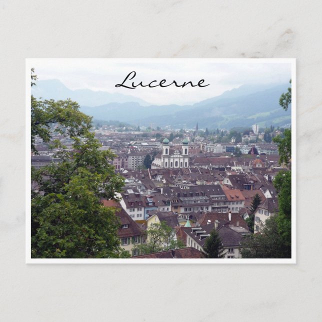 lucerne city view postcard (Front)