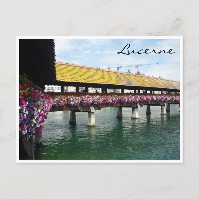 lucerne floral bridge postcard (Front)