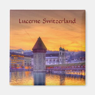 Lucerne (Luzern) Switzerland HDR Photography Magnet