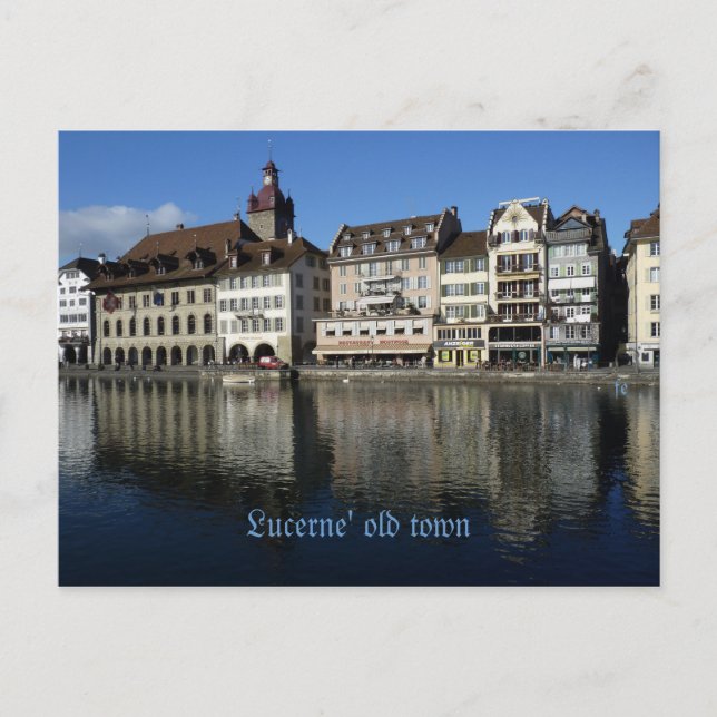 Lucerne' old town postcard (Front)