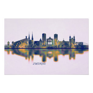 Lucerne Skyline Poster